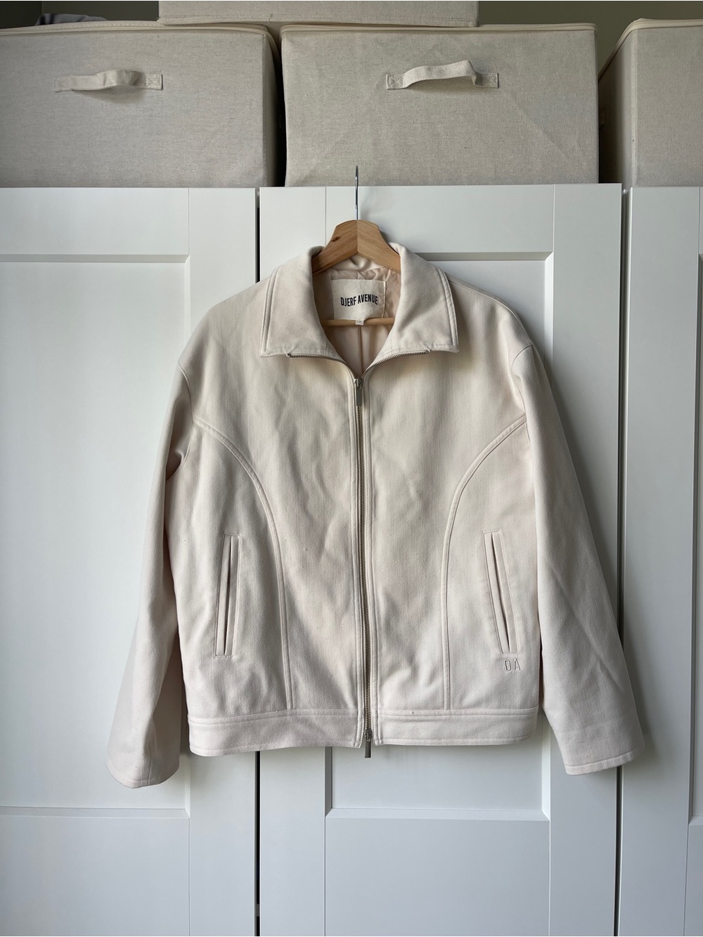 djerf avenue first choice cream jacket